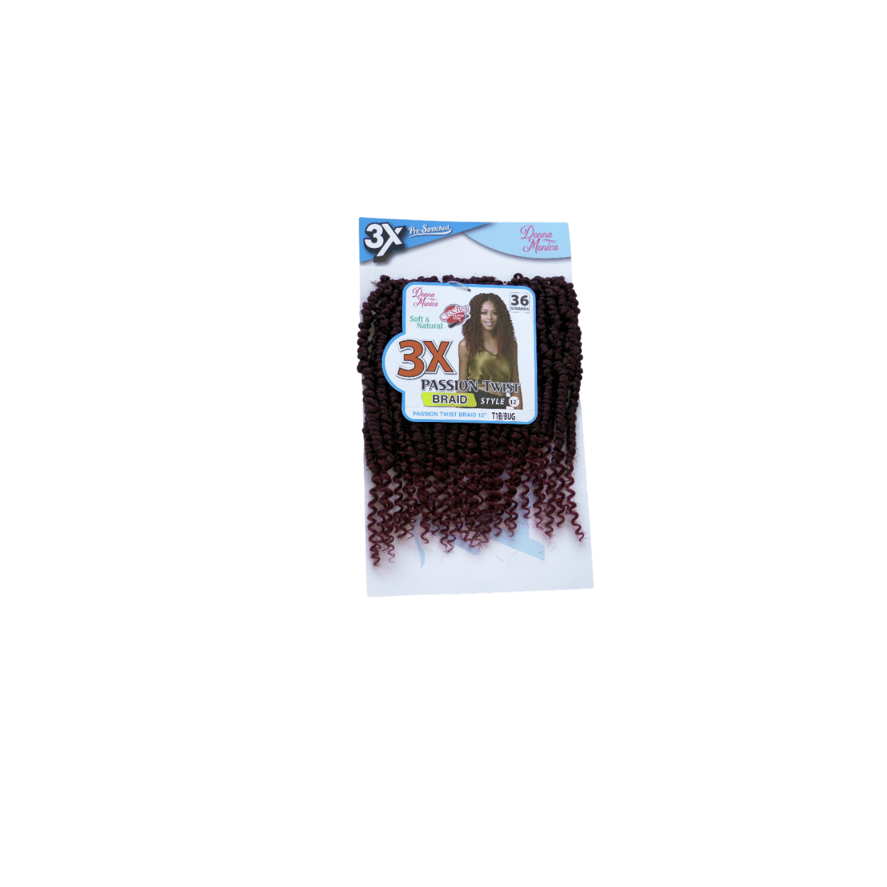 D.M PASSION TWIST BRAID 12'' 3X T1B/BUG